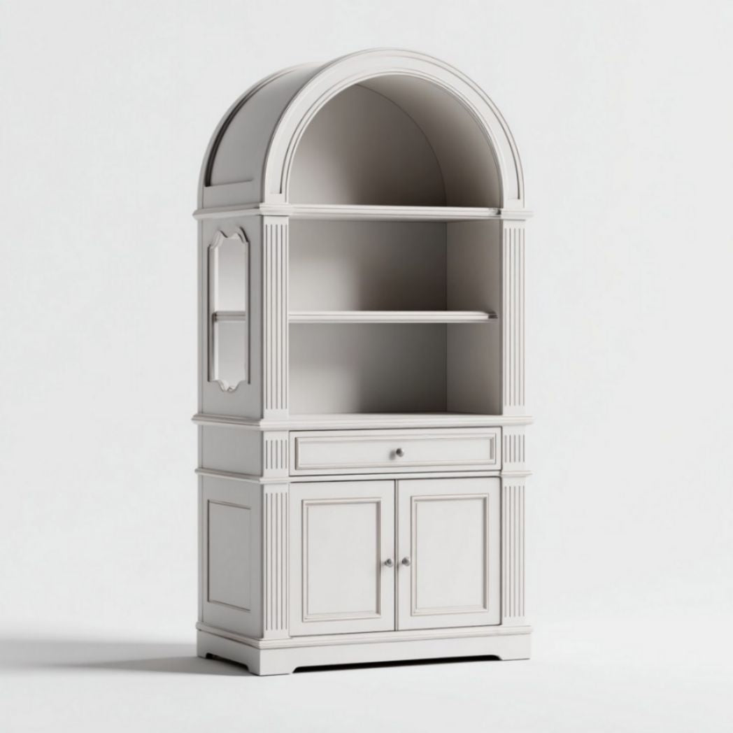 Mobile Libreria Bianco con Ante e Cassetto